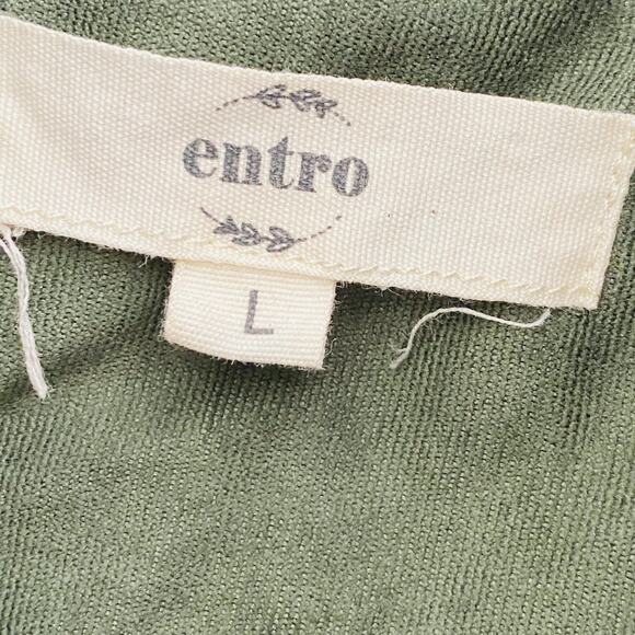 Entro Utility Vest Womens Large Hooded Sleeveless Jacket Pocket grunge gorpcore - Picture 2 of 4